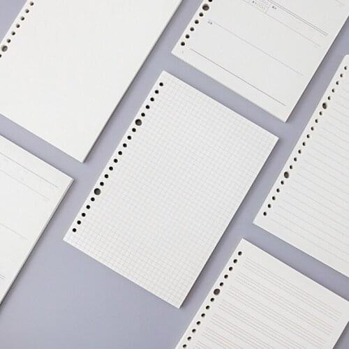 A5 20 Holes B5 26 Holes Notebook Refills Paper Spiral Journal Planner Inner Pages Dotted Grid Blank Cornell Pp Spiral Cover