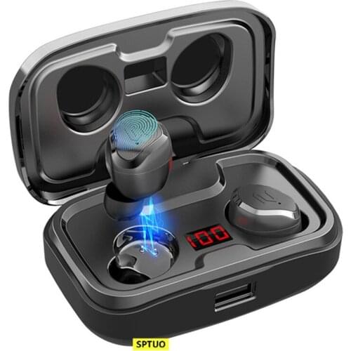 Original SPTUO S8 Plus TWS Earbuds BT5.0 Wireless Headphone Stereo Sport Headset Noise Reduction with Mic Blurtooth headphone