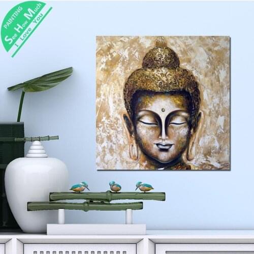 1 Piece Beautiful Buddha Face Angle HD Printed Canvas Wall Art Posters and Prints Poster Painting Framed Artwork Room Decoration