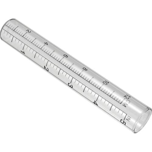 Outdoor Glass Rain Gauge 140mm Capacity Glass Rain Gauge Tube Clear With Scale Replacement For Rainfall Test Analysis