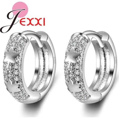 Elegant Design Bridal Wedding Piercing Jewelry Cubic Zirconia Leaf Hoop Earrings for Women Piercing Brincos Bijoux