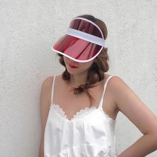 Colors Visors Unisex Neon Visor Hat Headband Sun Cap Golf Party Sport Tennis Hat Transparent Elastic Sunscreen Cap