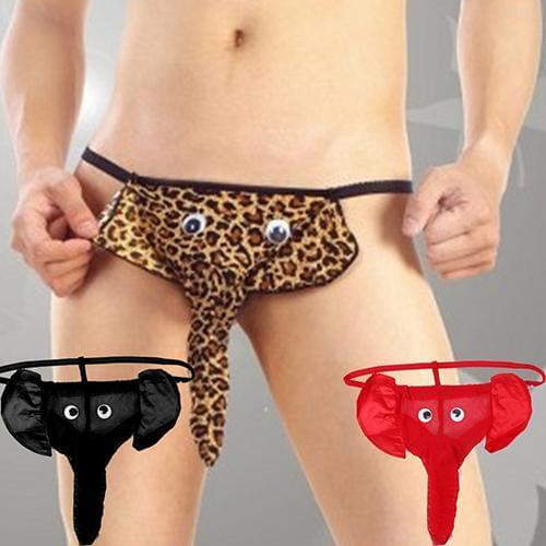 Mens Fashion Sexy Long Bulge Pouch Briefs Underwear Elephant Trunk Underpants Personalized casual mens underwear Xmas Gift