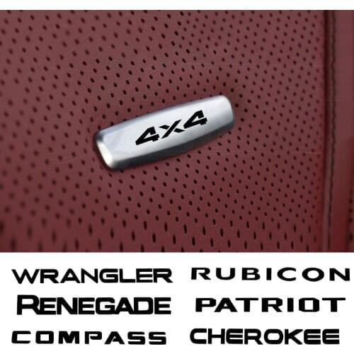 Car Chair Seat Sticker Front Seat Tuning Badges Metal For JEEP Grand Cherokee Commander Wrangler Compass Patriot Car Accessories