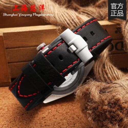 Genuine leather watchbands for Tudor watchbands balck/brown watch strap with pin steel buckle20mm 22mm 24mm