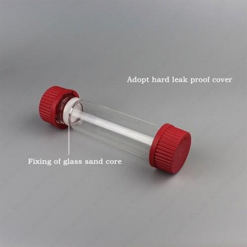 GL45 Brown glass tube double head hybrid tube waste liquid detection tube for dioxin detection of screw cap