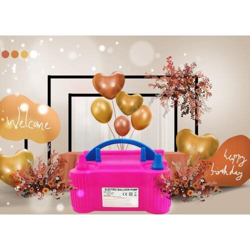 1PC EU Plug High Voltage Double Hole Air Compressor Electric Balloon Inflator Pump Air Blower Balloon Pump