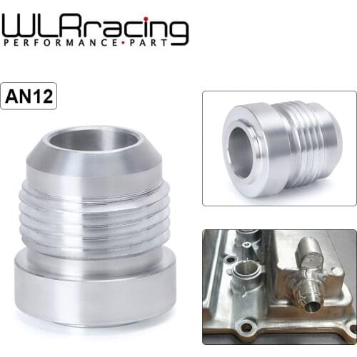 WLR RACING - Top Quality Aluminum AN12-AN Straight Male Weld Fitting Adapter Weld Bung Nitrous Hose Fitting WLR-SL617-7212