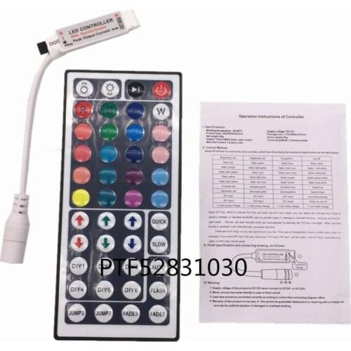 10PCS MINI RGB LED controller 44 key IR Remote Control for RGB LED strip, Free shipping
