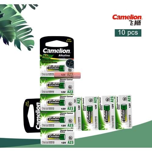 10pcs Camelion 12V 23A Ultra Alkaline Battery High Voltage Battery A23 V23GA MN21 For Calculators /Keyfob Remotes /Alarms