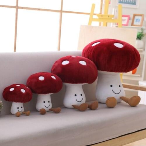 16-45cm Kawaii Mushroom Plush Toys Stuffed Vegetable Plants Stuffed Plush Mushroom Soft Plant Dolls for Kis Baby Birthday Gift