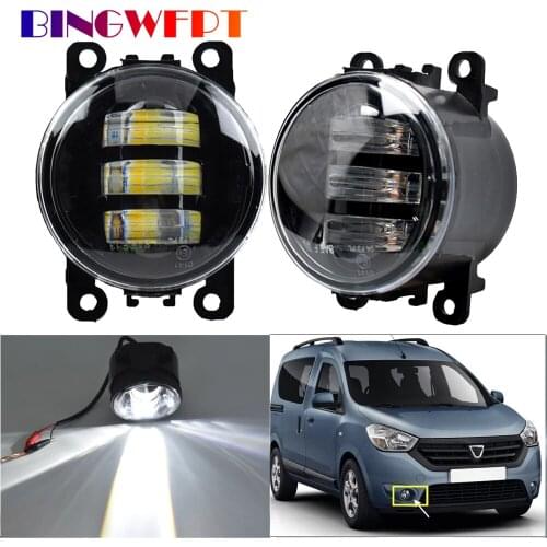 2PCS For Dacia Dokker 2013-2015 For Renault Fluence L30 Saloon 2010-2015 Fog Lamp Assembly LED Fog Lights