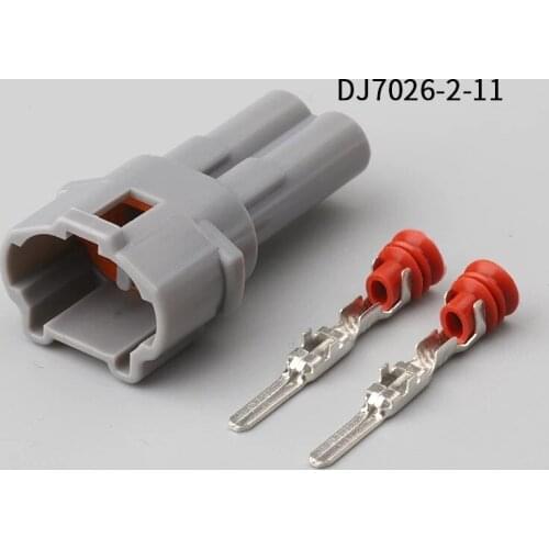 500pcs 2Pin 2mm male Auto Motorcycle Electronic Wiring Connector for AUdi,VW,BMW, Honda,Toyota,Ford DJ7026-2-11