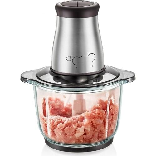 Blenders The meat grinder USES electric stainless steel to stir the minced grinder, and chili garlic.NEW