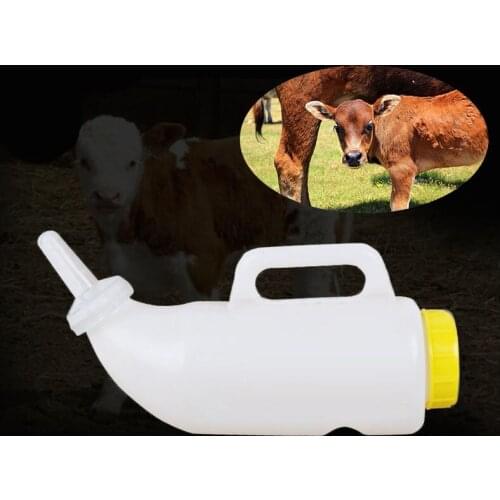 2L Calf Milking Niple Bottle Drinking Bottle Cow Calf Milk Bottle Small Milk Jug Silicone Cattle Sheep Feeding Equipment