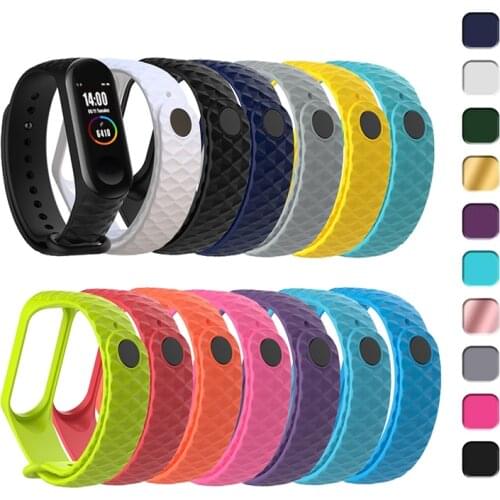 For Mi Band 3 4 5 Sports Strap Watch Band Silicone Wrist Strap For xiaomi mi band 3 4 Replacement Smart Bracelet for mi 5 Strap