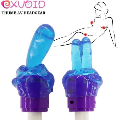 EXVOID Magic Wand Attachment AV Stick Vibrator Accessory Head Covers Vibrator Cap Sex Toys For Couples AV Rod Head Cap Sex Shop