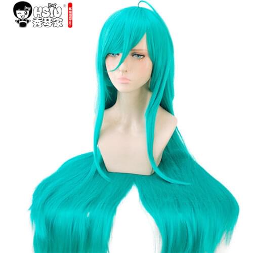 HSIU Houseki no Kuni Alexandrite Land of the Lustrous Cosplay Wig Play blue green long wig Halloween Costume Synthetic Hair wigs