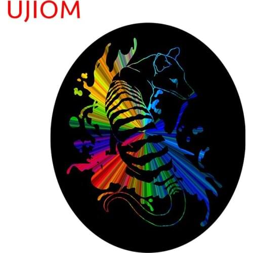 UJIOM Cartoon Wall Stickers Rainbow Thylacine Wallpaper Bedroom Decoration Waterproof Sticker Accessories Room Home Decor Decals