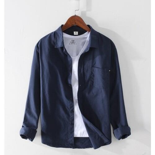 2020 Spring New Cargo Pocket Shirt Men 100%Cotton Causal Long Sleeve Shirts Plus Size High Quality Clothing Y2387