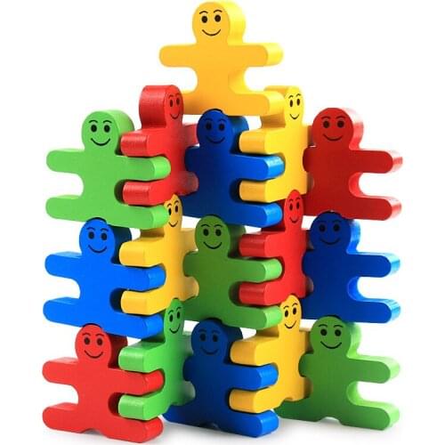 NEW creative wooden child educational wooden kindergarten early education toys cartoon balance villain boy girl gift accompany