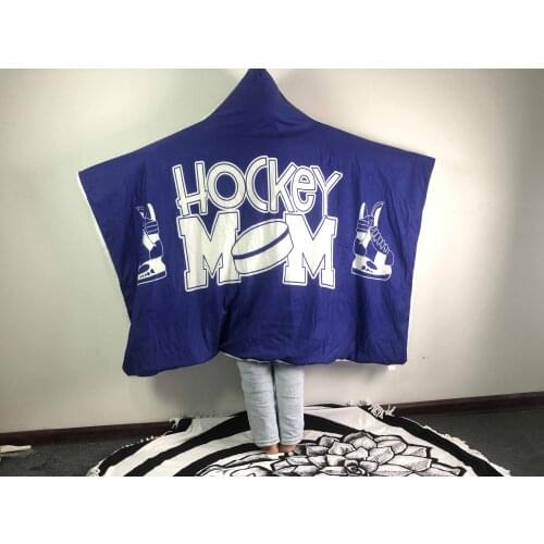 Clearance Hot Sale Blanket Cartoon Anime Characters Wearable Plush Thick Hooded Warm Winter Home Blanket Boys And Girls135x150cm