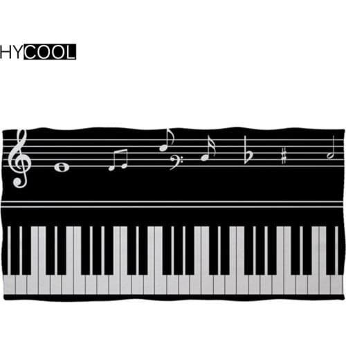 New Trend Microfiber Bath Shower Absorbing Towels Music Piano Print Quick Drying Beach Yoga Mat Picnic Blankets Swimming Towels