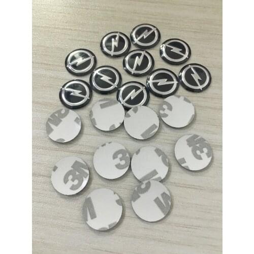 2pcs 20pcs 14mm Remote Key Emblem Logo Sticker for Opel H G Corsa Insignia Astra Antara Meriva Zafira Interior decoration Decal