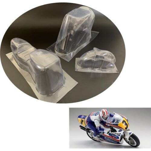 Rc Motorcycle Toys Clear Body + Widow Sticker For 1/8 Scale Kyosho Honda NSR500 Moto Model