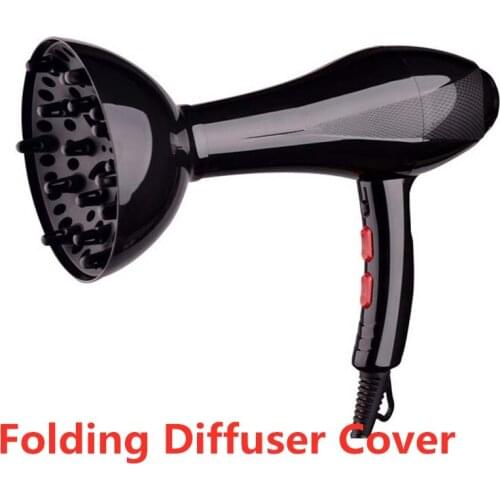 Black Colors Plastic Universal Hair Diffuser Dryer Blower Hairdressing Salon Hair Curly Dryer Folding Diffuser Cover