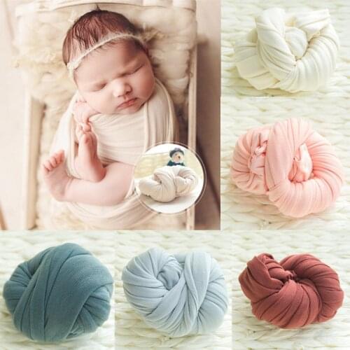 Newborn Photography Props Blanket Baby Swaddle Wrap Sleeping Blanket Cloth Backdrop Infants Photo Shooting Accessories 38x170cm