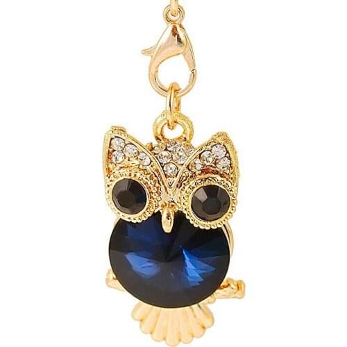 Cute Big Eyes Crystal Owl Mobile Phone Dust Plug Earphone Jack Plug Suitable for All of 3.5mm Headphone Plug of Phone Fashion