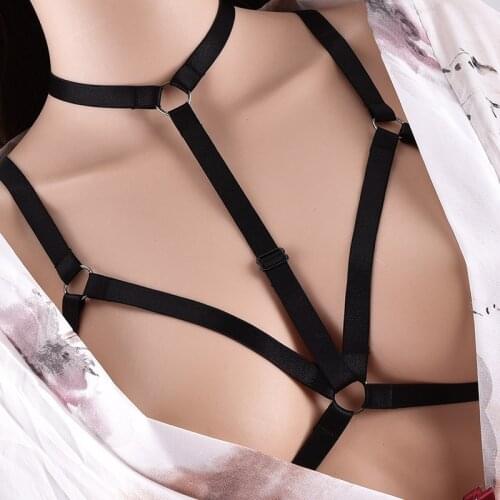 HANAERNES 2020 sexy Lingerie Cage bondage harness Bra and chest cage harness small boudoir Intimates Body Harness Belt