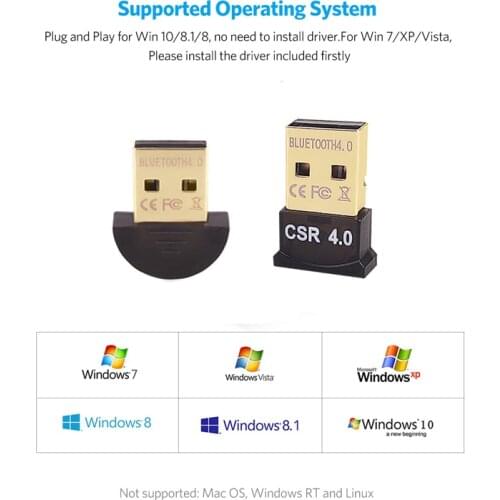 USB for Bluetooth Adapter V4.0 Dongle for Computer PC Wireless Mouse Bluetooth Speaker 4.0 Music Receiver USB bluetoothadapter