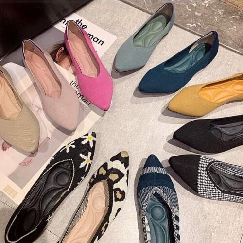 Women Flat Shoes Zapatos De Mujer Autumn 2021 Loafers Ballerine Femme Tenis Feminino Casual Shoes Ballet Flat Big Size 34-43