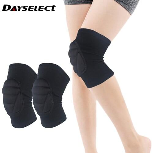 1 Pcs Sport Knee Support Protect Sponge Elastic Breathable Kneepads Football Volleyball Soccer Knee Pads Training Protection Pad