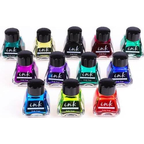 12 colors non-carbon ink , 30ml capacity , fountain pen ink,dip pen ink