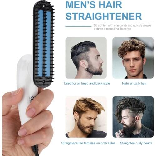 2021 NEW Multifunctional Electric Hair Comb Brush Beard Straightener Beard Straightening Comb Straight Hair Curler Styling Tools