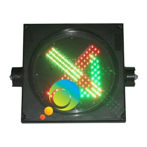 300MM Road way safety guidance led traffic signal light green arrow red cross light