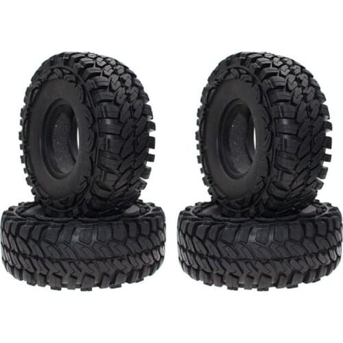 4PCS 1.9" RC Rock Crawler Rubber Rocks Tyres / Wheel Tires for 1:10 Axial SCX10 RC4WD D90 D110 TF2 114MM TRX-4 S104