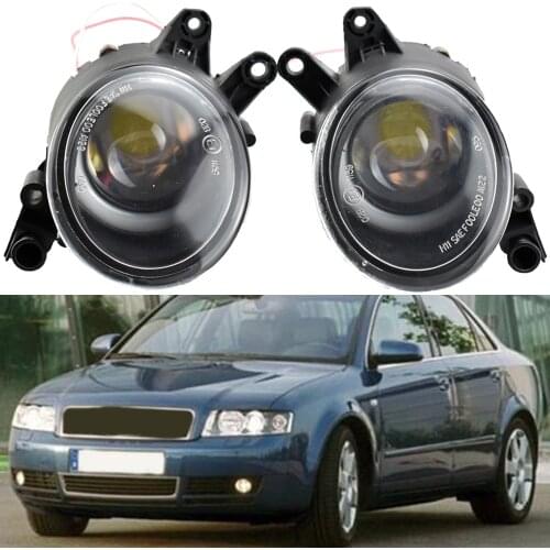 Car Parts COB LED Fog Lights Angel Eye Fog Light DRL Fog Lamp For A4 Convertible B6/B7 2002-2009 For V-olvo C30 2007-2013