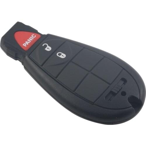 Jingyuqin 3 BTN Smart Car Key Shell For Chrysler 300 Town & Country Dodge Challenger Charger Durango Journey Remote Key Fob