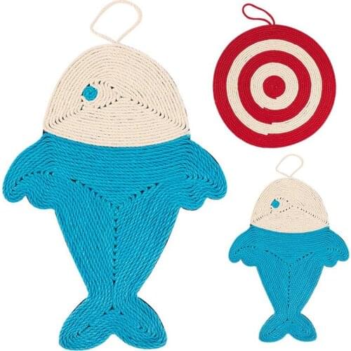 1 Piece Cat Chew Toy Multifunctional Cats Sisal Scratching Toys Kitten Sleep Mat Interactive Cat Bite Resistant Toy Accessories