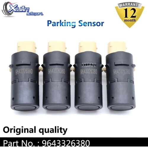 XUAN 4pcs Car PDC Parking Sensor 9643326380 For Citroen C2 C3 C4 Peugeot 1007 307 Volvo S40 S60 S80 V50 V70 XC70 XC90 Renault