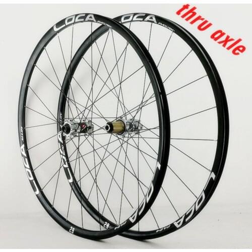 PASAK MTB Mountain Bike 26/27.5/29inch Wheelset Thru-axis Axle Disc Brake 24H 6Claws Stright Pull 12Speed Wheels 700C Rim
