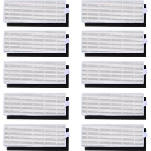 10 Sets HEPA Filter Sponge Filters for Polaris PVCR 0726w 0826 Robotic Vacuum Cleaner Cleaning Filter Accessories