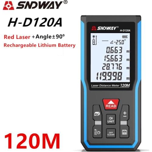 Sndway Laser Rangefinder Laser Distance Meter Range Finder Digital Electronic Level Trena Laser Roulette Tape Measure Ruler