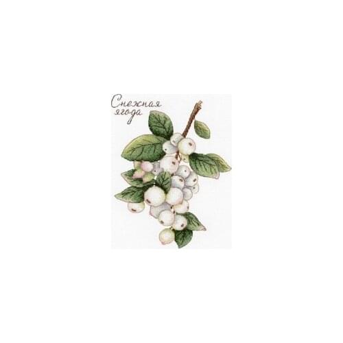 -m.p hb-662 white Berry Cross Stitch Set Cross-stitch Kit Embroidery Needlework Craft Packages Cotton Fabric Floss