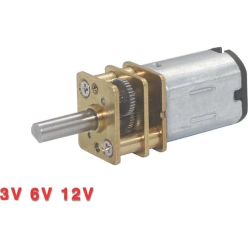N20 Mini Micro Gear DC 3V 6V 12V 15/30/50/60/100/200/300/500/1000RPM N20 Mini Micro Metal Gear Motor with Gearwheel DC Motors
