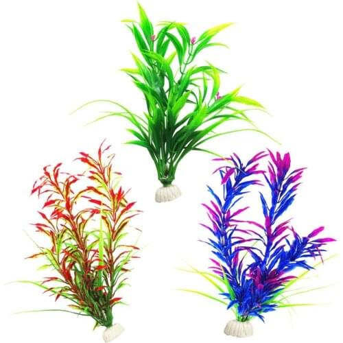Simulation Artificial Plants Fish Tank Aquarium Artificial Plastic Water Grass Plant Landscaping Decoration Accessories